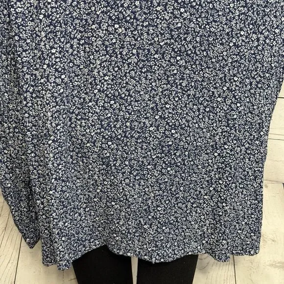 Lane Bryant Blouse Plus Size 24 Floral Print Long Sleeve Rayon - Picture 11 of 12